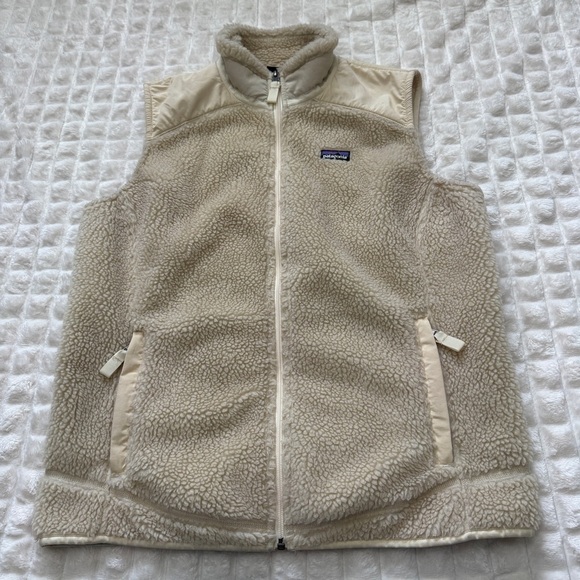 Patagonia Jackets & Blazers - Patagonia XL Classic Retro X Cream Fleece Full Zip Vest